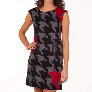 Classy Houndstooth Boutique Dress•XS•NWT